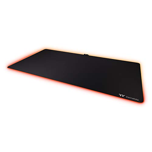 Thermaltake M900 16.8 Million RGB Color Software Enabled (TT RGB Plus/iTake/Alexa/Razer Chroma) Splash-Proof/Anti-Slip Rubber Base 1600mm x 800mm Gaming Mouse Pad GMP-M16-BLKSXC-01