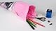 goldbuch 93 141 Geschenktüte 35 cm Luna, Geschwistertüte Rosa, Schultüte mit Motiv Pferd, Geschenkverpackung 35 x 11,5 cm, Zuckertüte aus Lackkarton mit Filzverschluss für Jungen und Mädchen