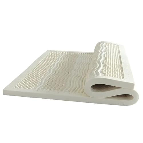 Cubrecolchón de látex natural tamaño King, 100% látex natural, plegable, individual, doble, para dormitorio, muebles, funda de cama para dormitorio de estudiantes, tamaño A