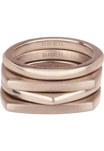 BREIL joyas NUEVA colección TETRA, ANILLOS PARA MUJER en ACERO COLOR ROSA ORO talla 16 SIN PIEDRAS - TJ3021 BREIL joyas NUEVA colección TETRA, ANILLOS PARA MUJER en ACERO COLOR ROSA ORO talla 16 SIN PIEDRAS - TJ3021