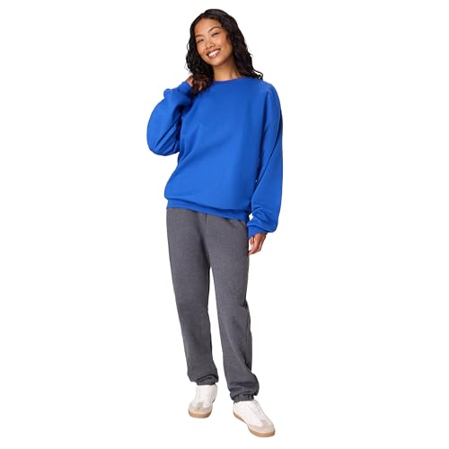Hanes Mens Sweatshirt, Heavyweight Fleece Crewneck Pullover For Athletic-sweatshirts, Deep Royal, Small US by Hanes - Used condition - Image 5