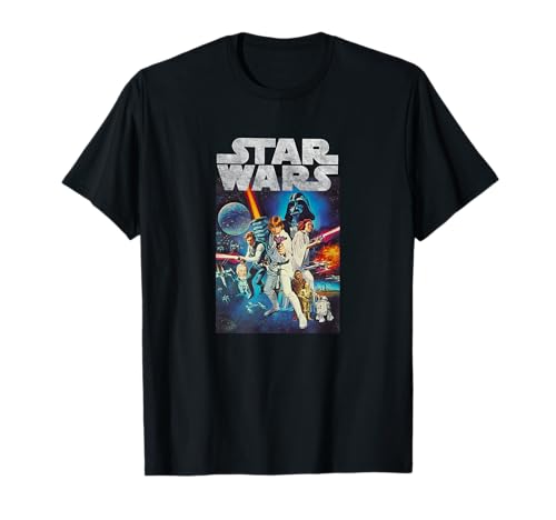 Star Wars Vintage Cast Poster Camiseta