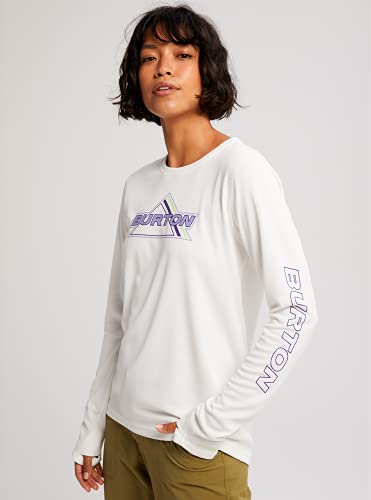 Burton Women's Standard Multipath Long Sleeve Tee, Stout White, Small #TOP3