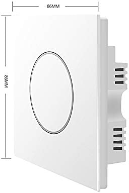 UseeLink ZigBee 3.0 smart 1 gang light switch no need neutral wire works with Alexa Google Home Tuya hub required timer schedule remote control CE REACH certified (1 pack)