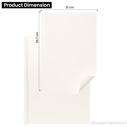 Image of Lakeer Sketchbook A4 Portrait, 250 GSM White Paper,25 Sheets,Hardcover,Acid-Free,for Sketching, Drawing and Painting