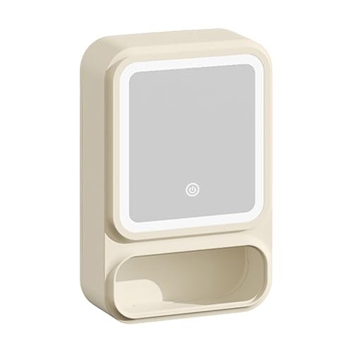 Générique Bathroom Mirror, Bathroom Wall Cabinet, 16,54 x 11,02 x 4,53 pollici, Dimmerabile LED...