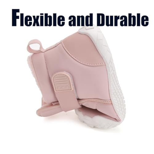 Toddler/Little/Big Kids Snow Boots Girls Boys Wide Toe Box Winter Fur Lined Warm Anti-Slip Minimalist Ankle Barefoot Shoes4