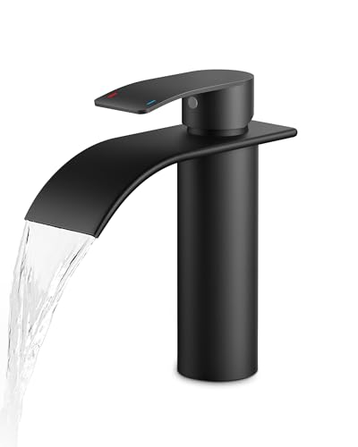 FORIOUS Robinet de Salle de Bain Noir,Mitigeur Lavabo...