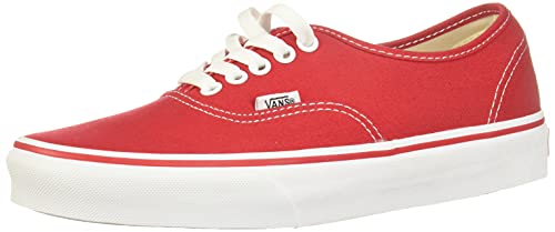 Vans U AUTHENTIC (MONO) BLACK   Zapatillas de lona para mujer, Rojo (Red), 7