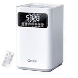 【Amazon.co.jp限定】 加湿器 大容量 6L 知能恒湿 ハイブリッド加湿器 加熱式 & 超音波式 新登場 ・ 7.0インチ大画面 AIスマート アロマ対応 4重除菌 100℃高温除菌 550ml/h マイナスイオン 静音 省エネ 上から給水 空気清浄機能 お手入れ簡単 空焚き防止 水漏れ防止 リモコン付き タイマー 乾燥対策 卓上 寝室/リビング/オフィス/業務用/オフィス