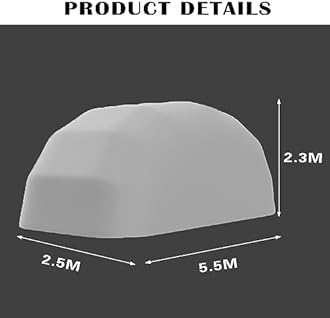 Outdoor Heavy Duty Carport Canopy, Semi-Automatic Garage Car Shelter, Portable Garage Party Tent, Stainless Steel Tent, Doors All-Season Tarp for Car, Party