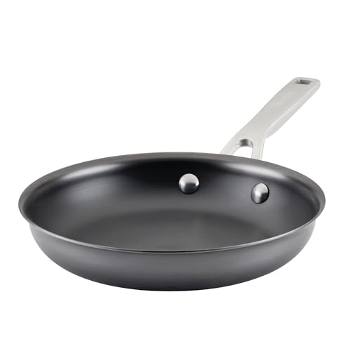 Image of KitchenAid NITRO Carbon Steel Frying Pan /Skillet, 8.5 Inch Fry Pan, Black | Egg frying pan with stainless steel handle, compatible with all cooktops, rust-resistant induction pan, oven safe to 750AF