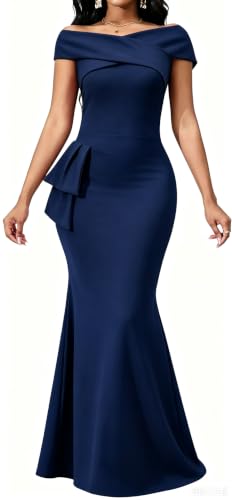 Image of VisiChenup Elegant Formal Dresses for Women Sexy Cocktail Wedding Guest Evening Party Long Maxi Dress