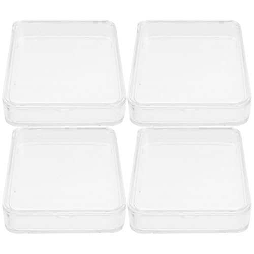 Caja protectora transparente para monedas pack 4 unidades