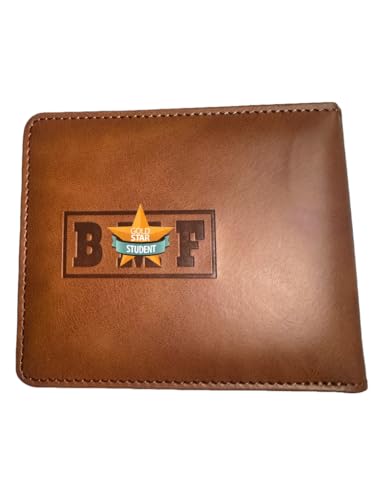 Bad Mom Wallet Double Fold Embossed Brown Leather (brown)2