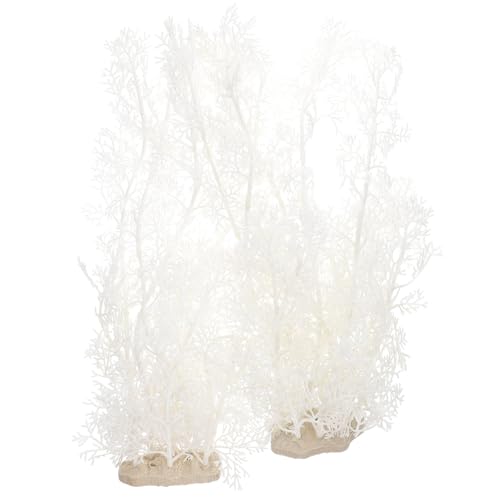 DOITOOL 2 Pièces Aménagement Paysager D'aquarium Décorations Simulation Plante D'aquarium Grandes Et Hautes Plante Aquarium Décor De Poisson Poissons...