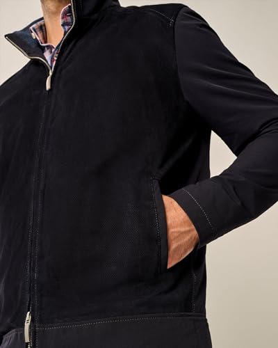 johnnie-O Agnelli Suede Mixed Media Jacket4