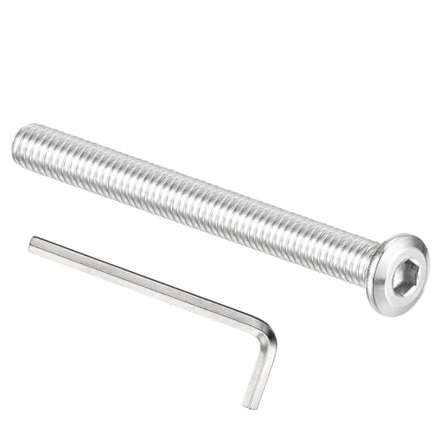 PATIKIL 5/16-18 x 3" Vis à tête plate 6 mcx acier inoxydable 304