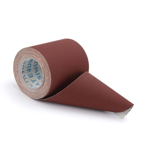 Rollo de Papel de Lija Grano 400,100 mm x 10 m,papel de lija de óxido de aluminio para lijar muebles de carpintería