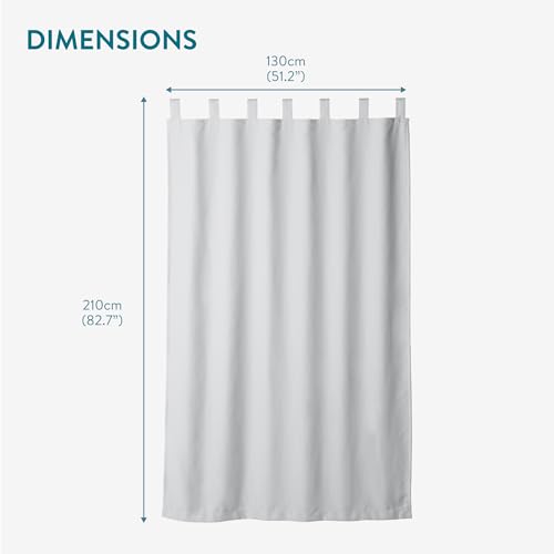 JEMIDI Weatherproof Outdoor Curtains with Eyelets - Weather-Resistant and Waterproof Gazebo Curtain - Garden or Balcony Curtains - Outdoor Patio Curtain - White - Image 6