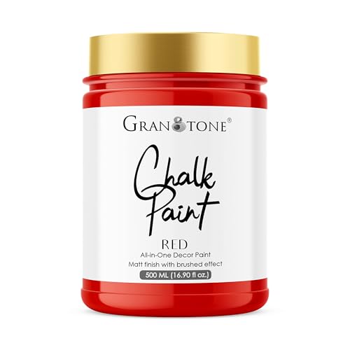 Image of GRANOTONE Chalk Paint Red 500 ml Matte Finish