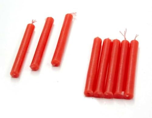 Pack of 20 Wicca Magic Ritual Small Mini Spell Chime Candles for Pagan and Witchcraft Altars (Red)