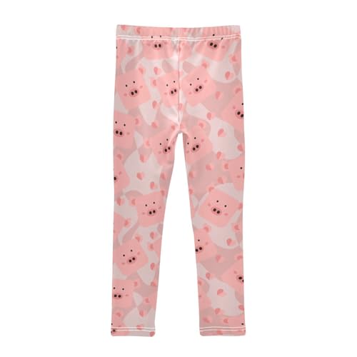 Girls Leggings Cute Square Face Pig Toddler Girls Clothes Leggings for Girls Toddler Girls Leggings 3-4T2