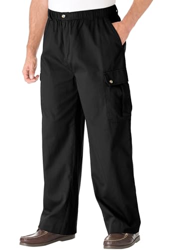 KingSize Men's Big & Tall Knockarounds Full-Elastic Waist Cargo Pants