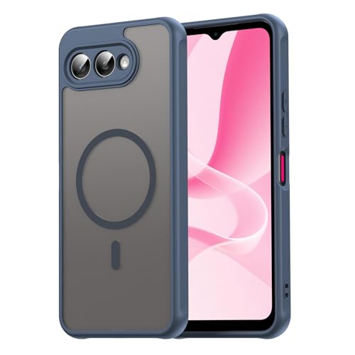 Image of Compatible with T-Mobile Revvl 8 Case Cover,Compatible with MagSafe,Anti-Fall,Compatible with T-Mobile T Phone 3 5G Cell Protective Phone Case Blue