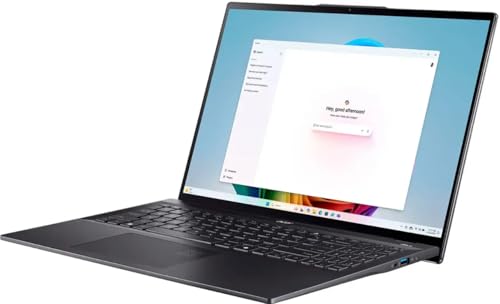 Image of acer Swift 16 AI Laptop 16 inch 3k OLED Touch 100% DCI-P3 Intel 8-core Ultra 7 Series 2 256V (Up to 47 Tops) 16GB DDR5 1TB SSD for Creator Designer Business Professional Win11Pro ICP Hub /Copilot+ AI PC