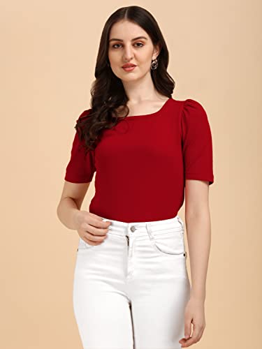 Image of Wedani Women's Solid Regular Fit Blouse