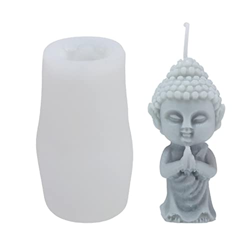 Buddha Kerzenform 3D Guanyin Gießform Silikonform Handgemachte Seifenform Duftkerzenform Für Wachs, Schokolade, Fondant, Dessert Cover