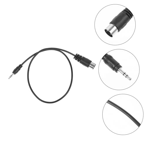 Cable adaptador de audio stereo Jack 3.5mm a Pin Din miniatura 6