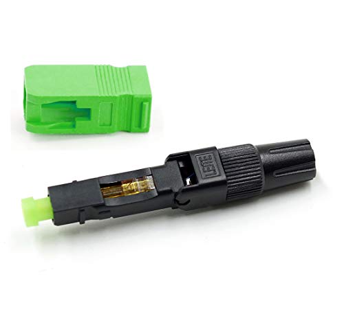 20Pcs Leite Sc Apc Fiber Optic Quick Connectors With Matched Tools Fiber Reusable Connectors Single Mode Mechanical Fast Connectors Adapter For Ftth Catv Network Instrument #TOP3