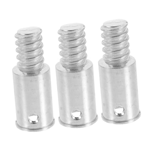 PRETYZOOM Metal Threaded Tip Connector for Broom Pole 3pcs Kit Feature Extendable Handle Repair Parts