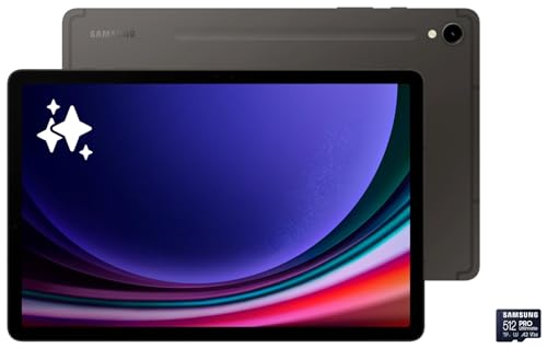 Image of Samsung Galaxy Tab S9 Wi-Fi + 5G Tablet, Gray PRO Ultimate microSD Memory Card + Adapter, 512GB microSDXC
