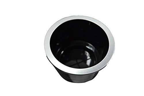 FR Replacement Cup Holder with Brushed Aluminum Lip for Recliners and Sofas