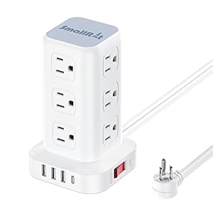 6.5FT Mini Surge Protector Power St...
