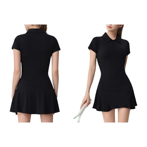 Robe sport ajustée anti-frottement avec short de sécurité intégré