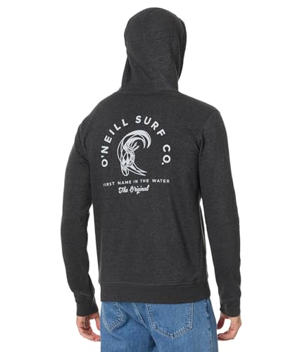 O'Neill Men's Cradle Pullover Hoodie, Charcoal Heather2
