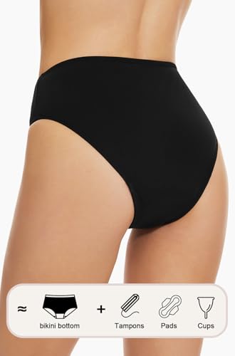 Image of Period Swimwear Leakproof Bikini Swim Bottoms for Teens Girls Women