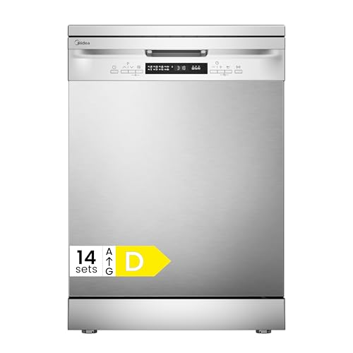Midea MFD60S200X.1-IT Lavastoviglie Libera Installazione con 14 coperti...