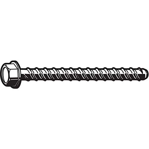 Screw Anchor, Zinc, 3/8x3 L, PK50