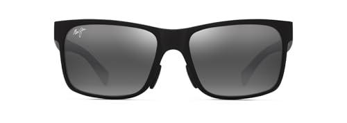 Photo de Maui Jim Grey HOOPILI Matte Black Gafas, 58-17-145 Unisex Adulto