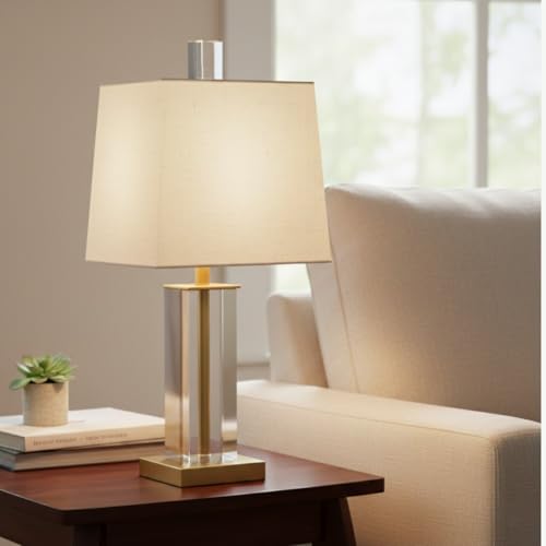 Image of Royal Designs, Inc. F-5037L-2 Clear Lucite Lamp Finial, 1 x 2 inch, Rectangle, 2-Pack