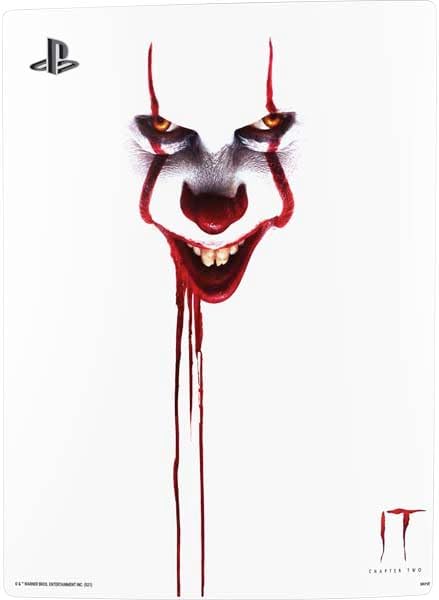 Skinit Decal Gaming Skin Compatible with PS5 Bundle - Officially Licensed Warner Bros IT Volume 2 Pennywise Bloody Design