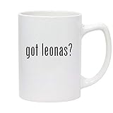 Molandra Products got leonas? - 14oz White Ceramic Statesman Coffee Mug