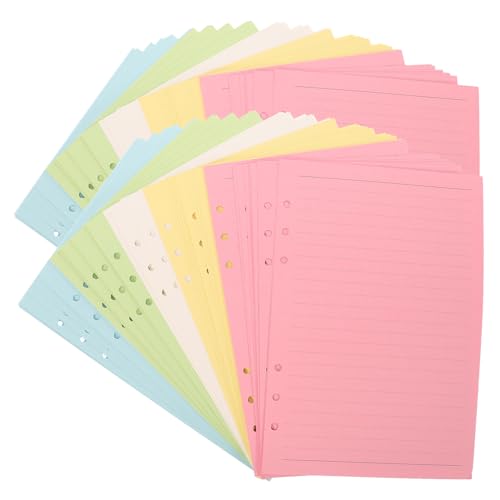 Papier ligné coloré A5 pour recharger votre agenda de bureau et organiser vos notes de recharges