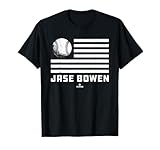 Flag Stripes Jase Bowen Prospect Baseball Fan Gear T-Shirt