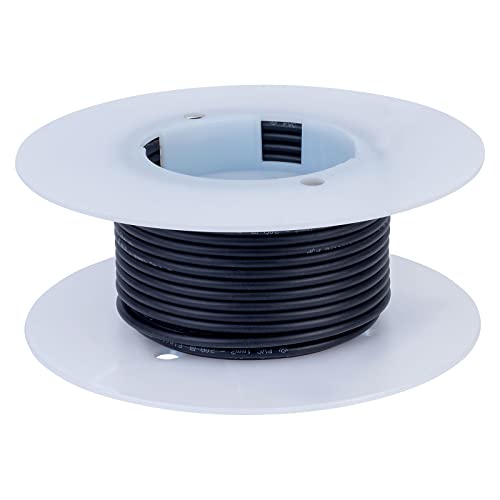 Image of PJP 9012/spool/10N Black 3.8mm Double Jacket Flexible PVC Wire 10M Spool